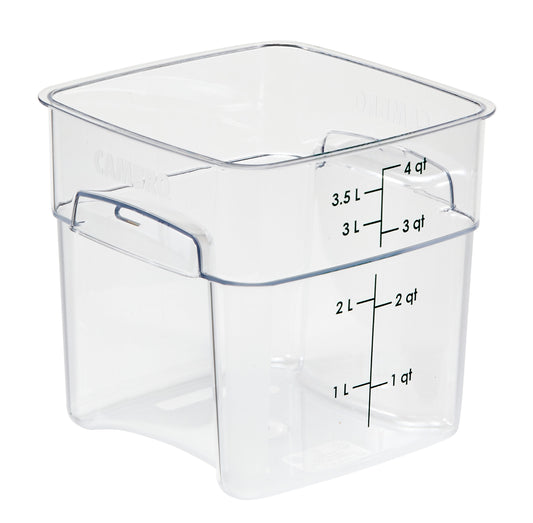 Cambro Square Polycarbonate Storage Container -Clear (4 Litre) by Cambro  Commercial catering equipment