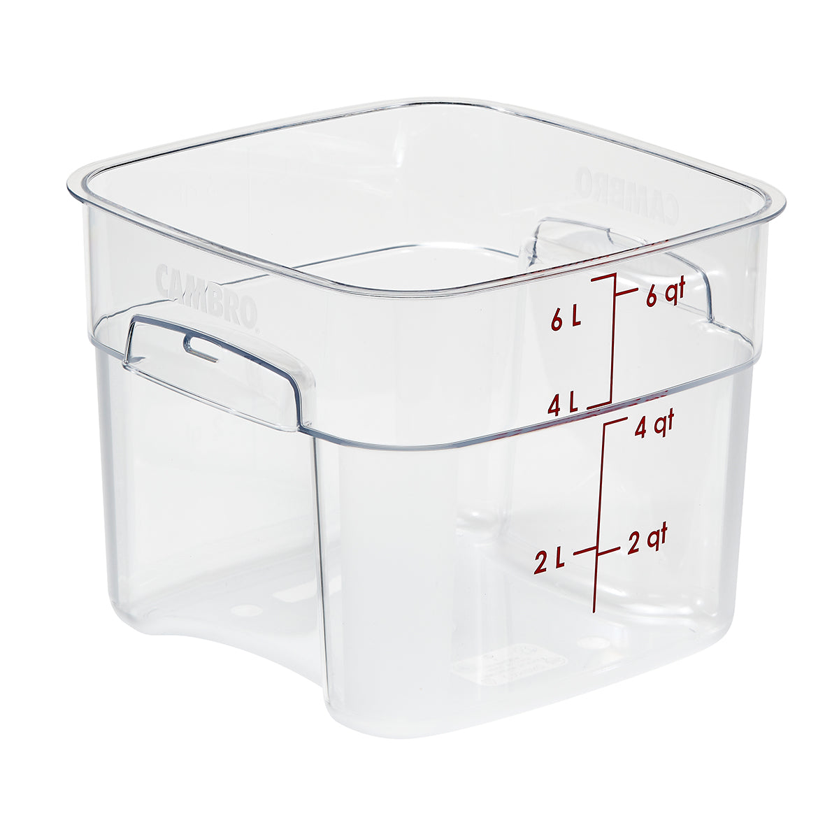 Cambro Square Polycarbonate Storage Container -Clear (6 Litre) by Cambro  Commercial catering equipment