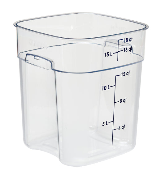 Cambro Square Polycarbonate Storage Container -Clear (17 Litre) by Cambro  Commercial catering equipment