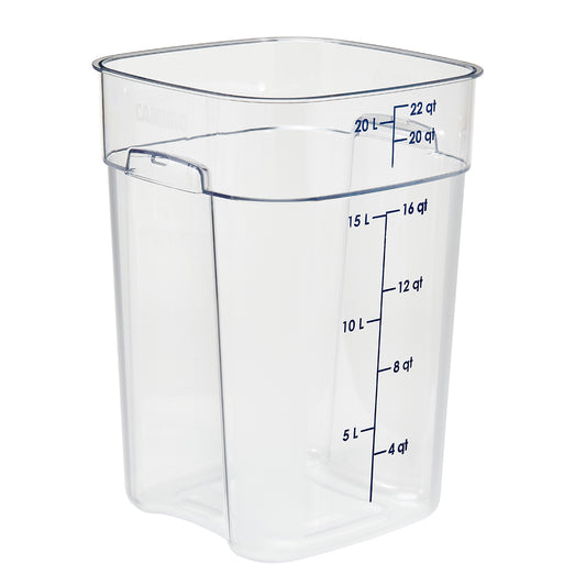 Cambro Square Polycarbonate Storage Container -Clear (22 Litre) by Cambro  Commercial catering equipment