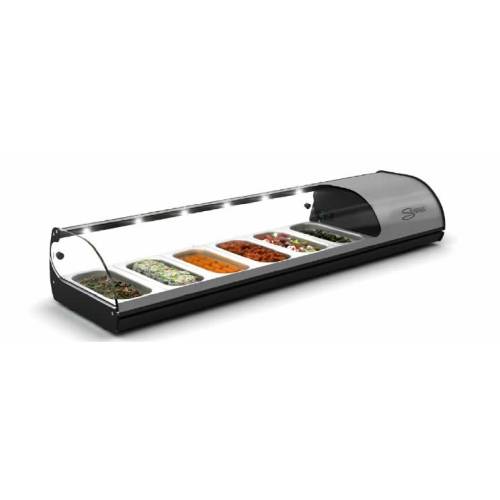 Cold Food Bar Salvadore 8 Insert Silver