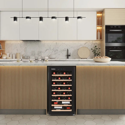 SnoMaster - 28 Bottle Single Zone Wine Cooler (SMBC-100W)