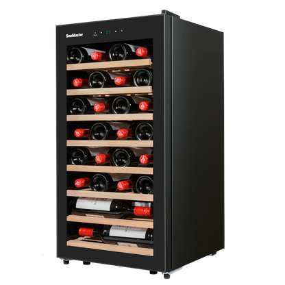 SnoMaster - 28 Bottle Single Zone Wine Cooler (SMBC-100W)