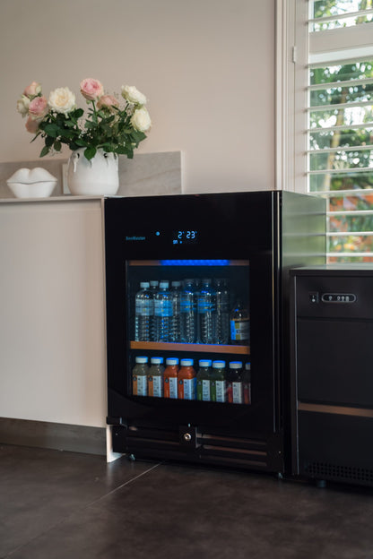 SnoMaster SMBC-145PRO(H) 145L Pro Series Under-Counter Beverage Cooler – Black