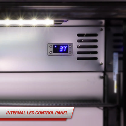 SnoMaster - 200L Under-Counter Sliding Door Beverage Cooler (SMBC-200SL)