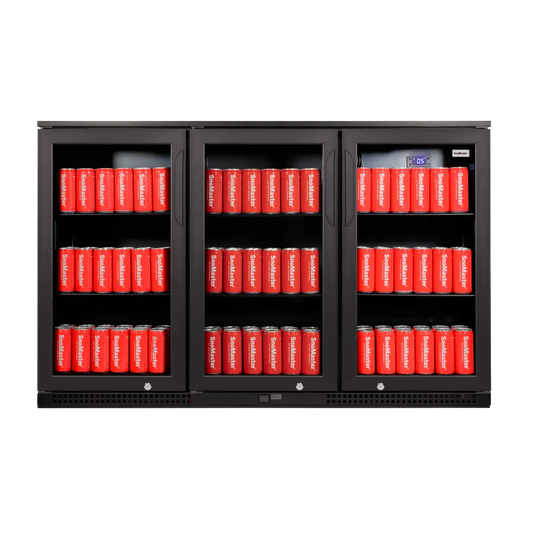SnoMaster SMBC-300 300L Under-Counter Beverage Cooler – Black