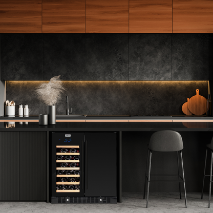SnoMaster SMBW-95-34 Pro Series Double Door Beverage & Wine Cooler – Black