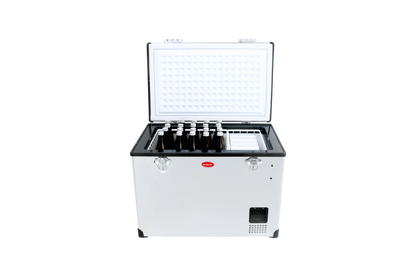 SnoMaster - 80L Single Compartment Portable Fridge/Freezer AC/DC - Stainless Steel (SMDZ-CL80)