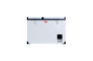 SnoMaster - 66L Low Profile Dual Compartment Portable Fridge/Freezer AC/DC - Stainless Steel (SMDZ-LP66D)