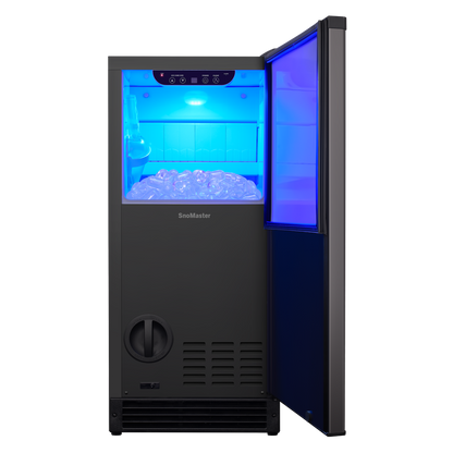 SnoMaster SMIC-25 Black 30kg Plumbed-In Bullet Ice Maker