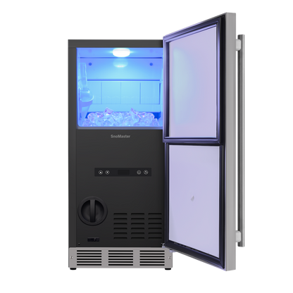 SnoMaster SMIC-30S 30kg Plumbed-In Gourmet Ice Maker