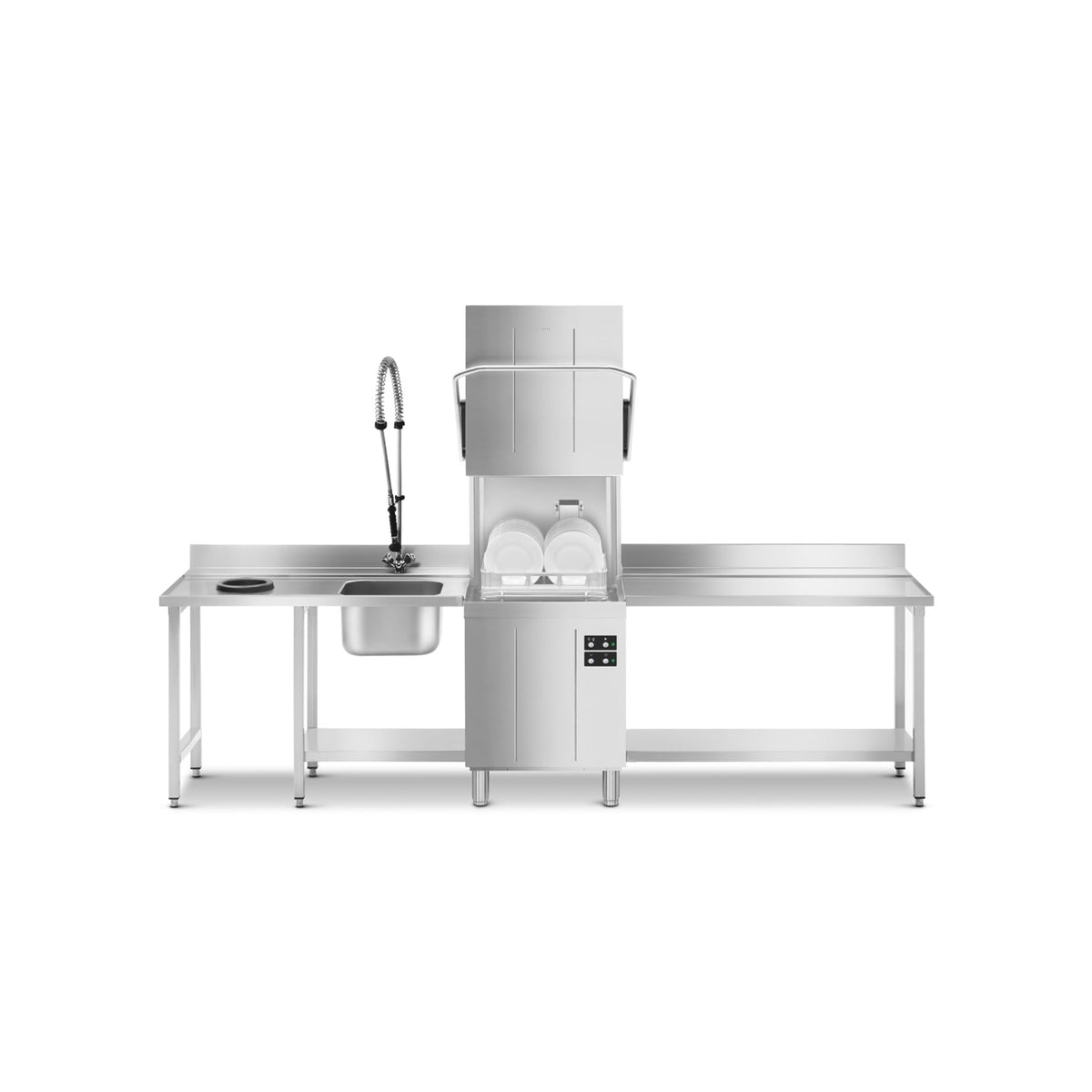 SMEG Professional SPH500 500 × 500mm Hood-Type Dishwasher