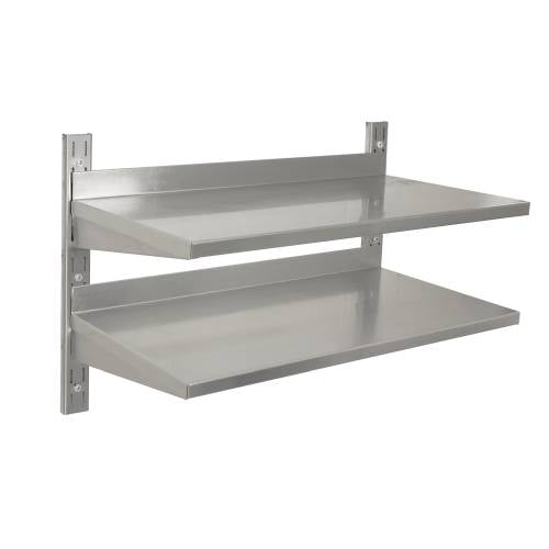 Global Wall Shelf -Stainless Steel Double Tier (600 x 300mm)