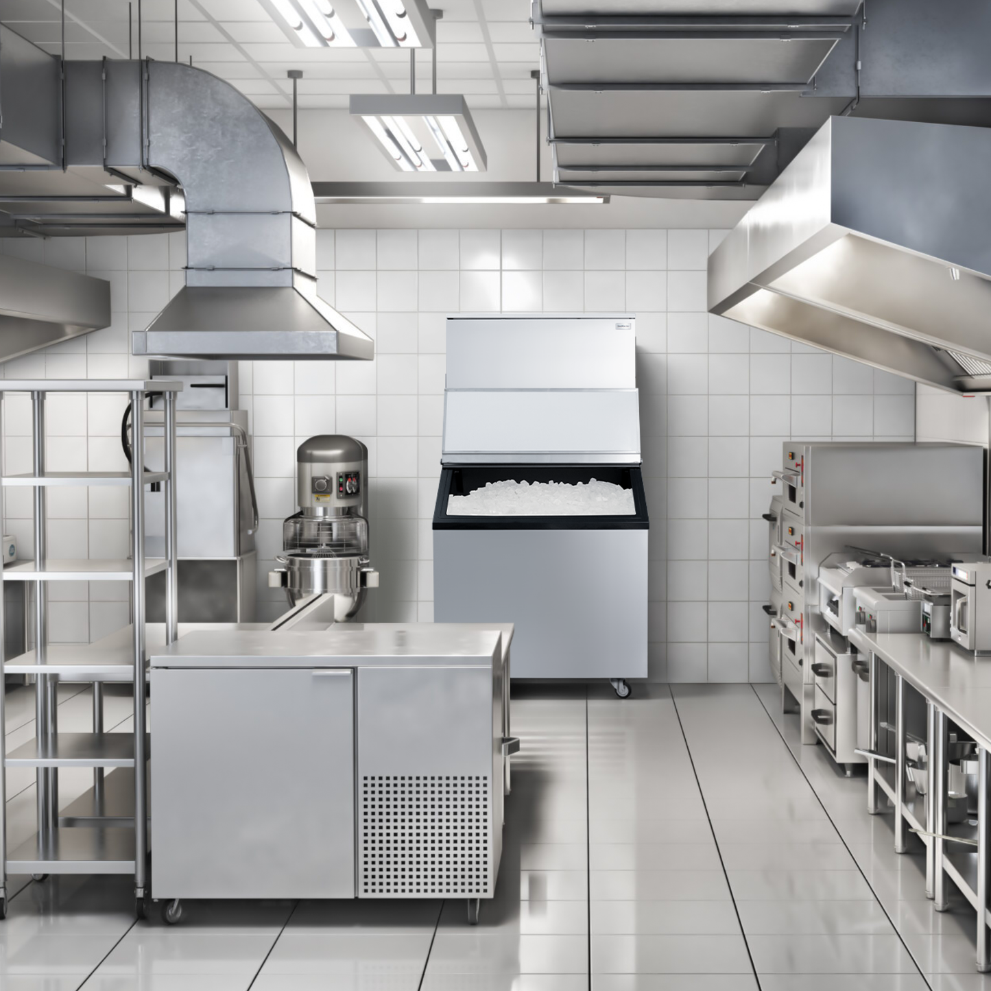 SnoMaster SM-450 450kg Commercial Square Ice Maker