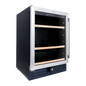 SnoMaster SMBC-145 145L Under-Counter Beverage Cooler – Black with Stainless Steel Trim
