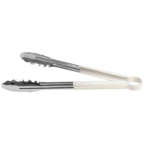 Cater Ace Coloured Utility Tongs White (300mm) by Cater Ace  Commercial catering equipment