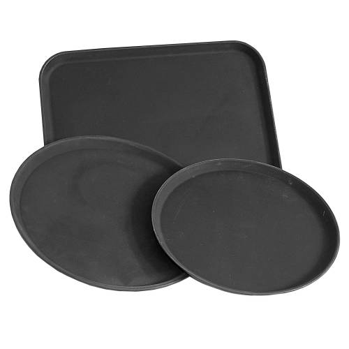Round Utility Tray ,Black 356mm
