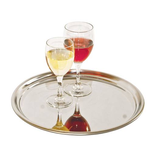 Global Round Tray Stainless Steel (330mm) by Global  Commercial catering equipment