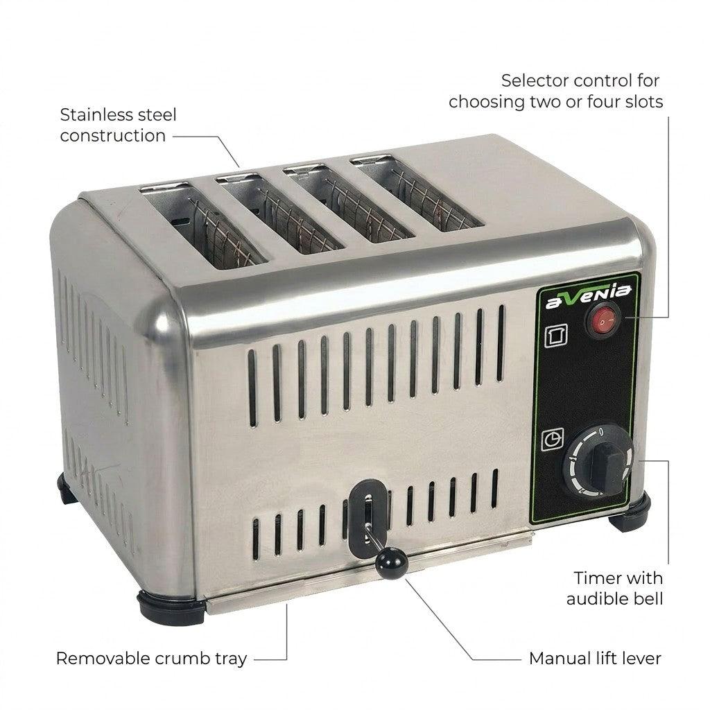 Avenia 4-Slice Electric Toaster