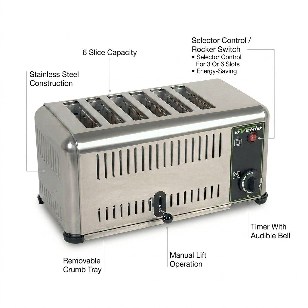 Avenia 6-Slice Electric Toaster
