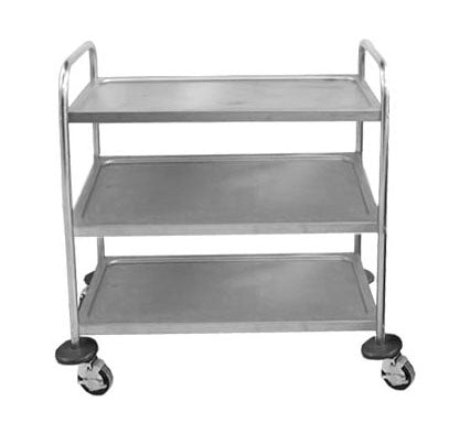 Tea Trolley -Stainless Steel (3 Shelf, Global)
