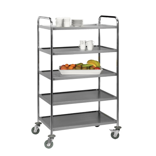 Global Tea Trolley -Stainless Steel (5 Shelf)