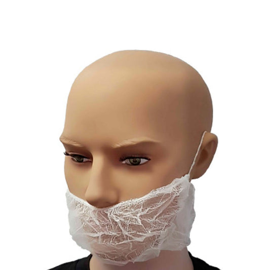 Disposable Beard Cover White (Pack of 100)