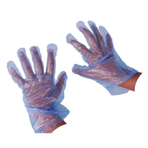 Chef Equip Disposable Deli Gloves Blue (Pack of 100)