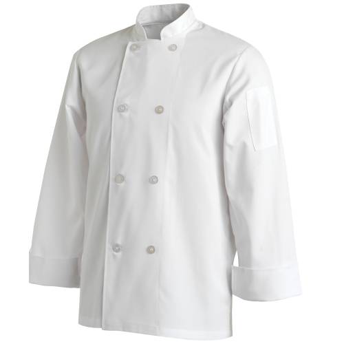 Chef Equip Basic Chef Jacket -Long Sleeve White (XX-Large) by Chef Equip  Commercial catering equipment