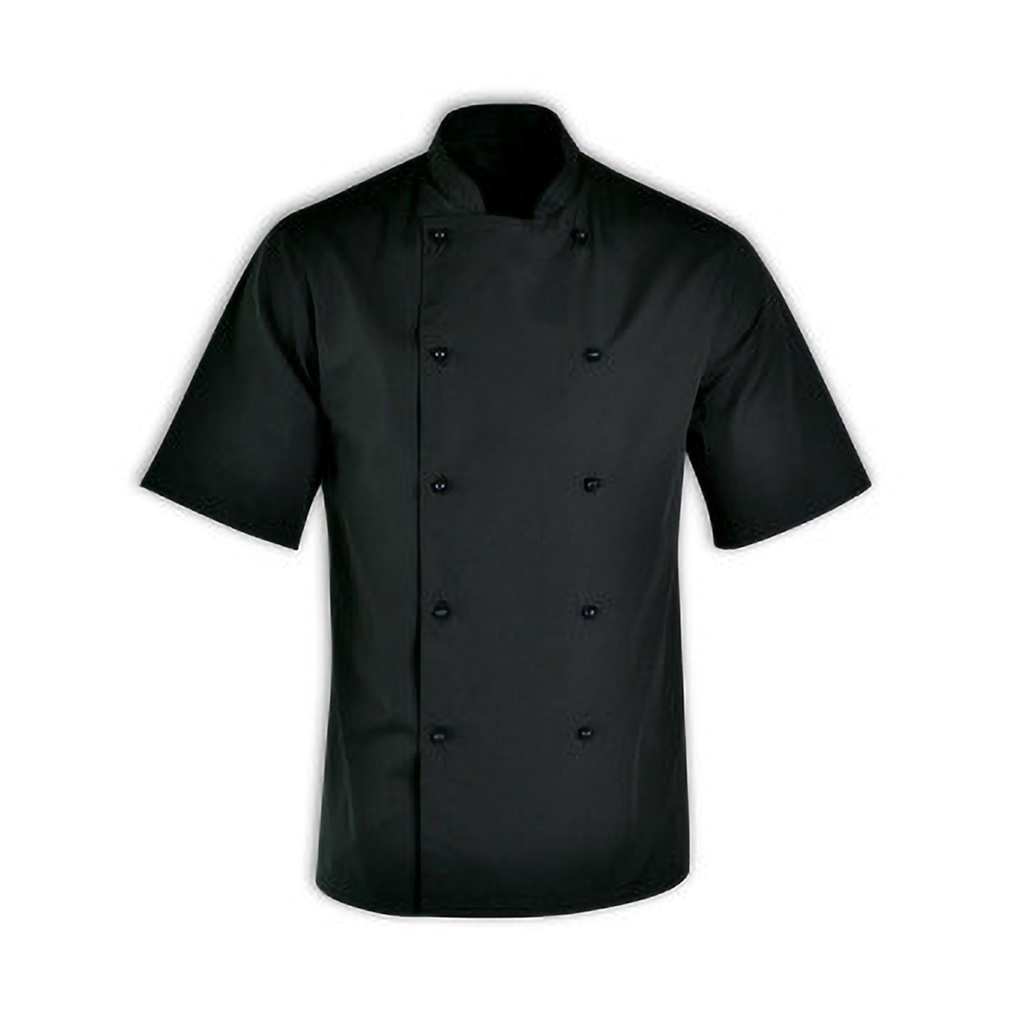 Chef Equip Basic Chef Jacket -Short Sleeve Black (XX-Large) by Chef Equip  Commercial catering equipment