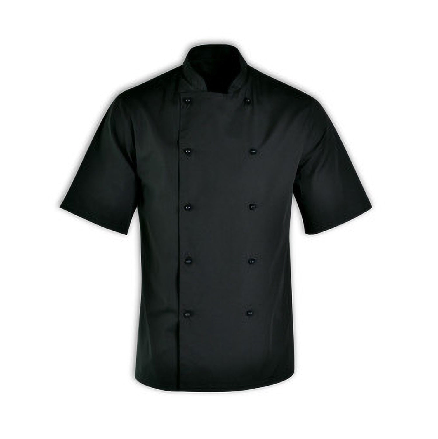 Chef Equip Basic Chef Jacket -Short Sleeve Black (XX-Large) by Chef Equip  Commercial catering equipment