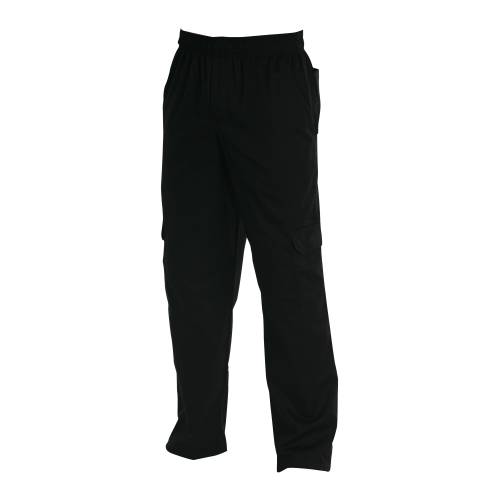 Chef Equip Chef Cargos -Black (Medium)