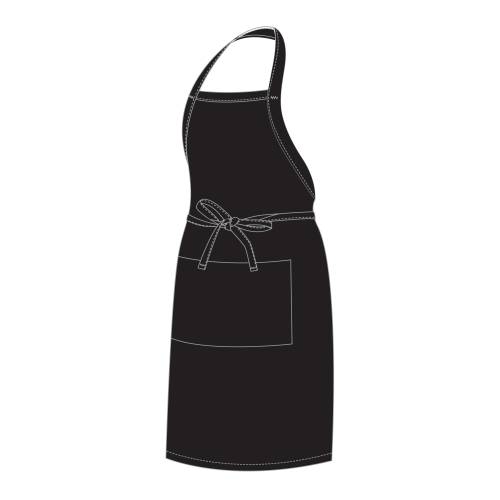 Chef Equip Full Bib Apron -Black
