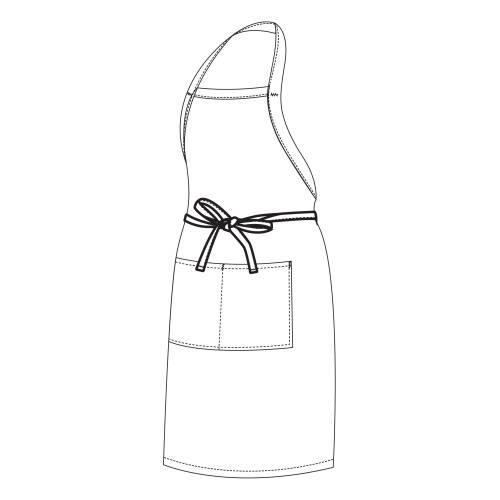 Chef Equip Full Bib Apron -White