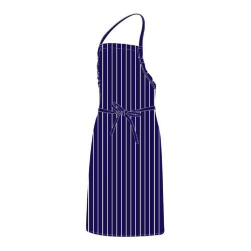 Chef Equip Bib Apron -Black Pin Stripe