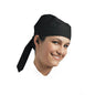 Chef Equip Chef Skull Cap -Tie-Back Black