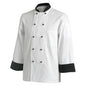 Chef Equip Contrast Chef Jacket - Long Sleeve (X-Large) by Chef Equip  Commercial catering equipment