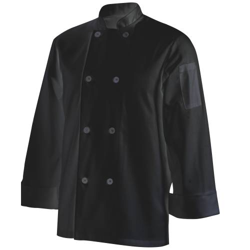 Chef Equip Basic Chef Jacket -Long Sleeve Black (XX-Large)