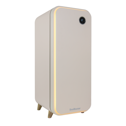 SnoMaster - 14 Bottle Solid Door Single Zone Retro Wine Cooler - Cream (VT-19DCPRO)
