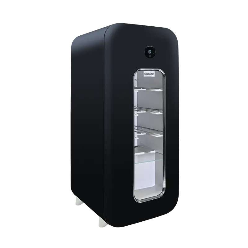 SnoMaster - 14 Bottle Single Zone Retro Wine Cooler - Black (VT-19RB)
