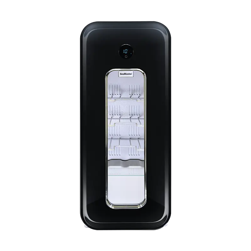 SnoMaster - 14 Bottle Single Zone Retro Wine Cooler - Black (VT-19RB)