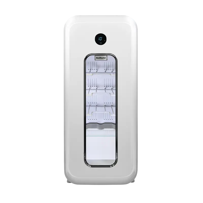 SnoMaster - 14 Bottle Single Zone Retro Wine Cooler - Cream (VT-19RC)