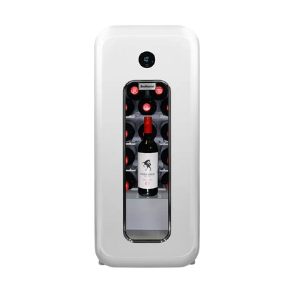 SnoMaster - 14 Bottle Single Zone Retro Wine Cooler - Cream (VT-19RC)