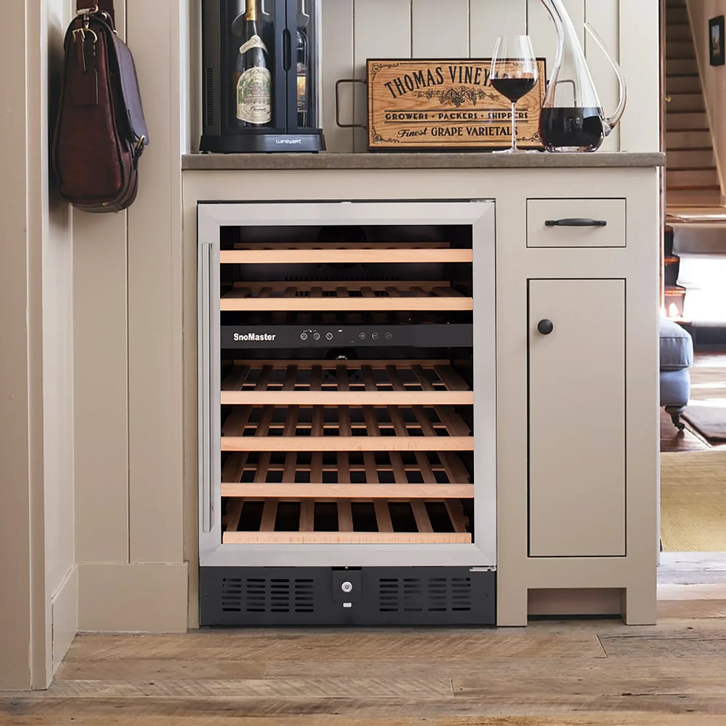 SnoMaster SMWC-46 46 Bottle Dual Zone Wine Cooler