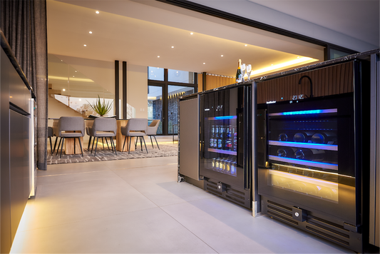 SnoMaster SMWC-46PRO(H) 46 Bottle Pro Series Dual Zone Wine Cooler