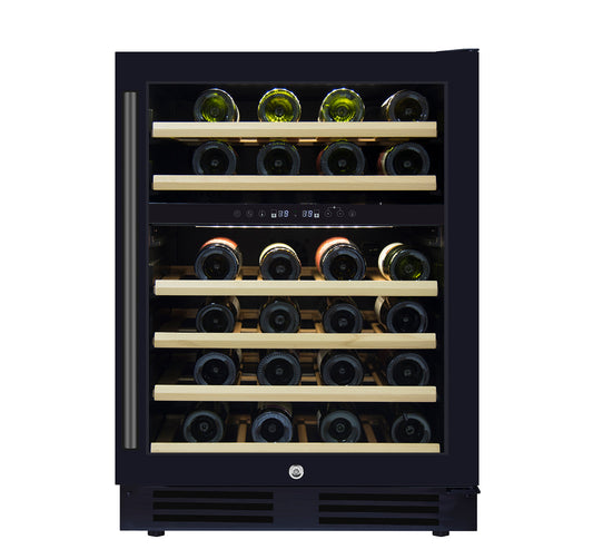 Salvadore 46-Bottle Dual-Zone Wine Cooler