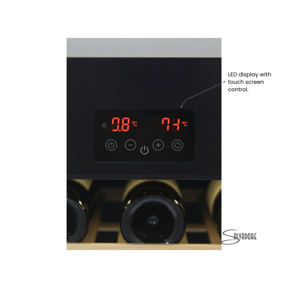 Salvadore WCS1099 99-Bottle Dual-Zone Wine Cooler