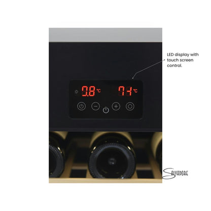 Salvadore WCS1099 99-Bottle Dual-Zone Wine Cooler