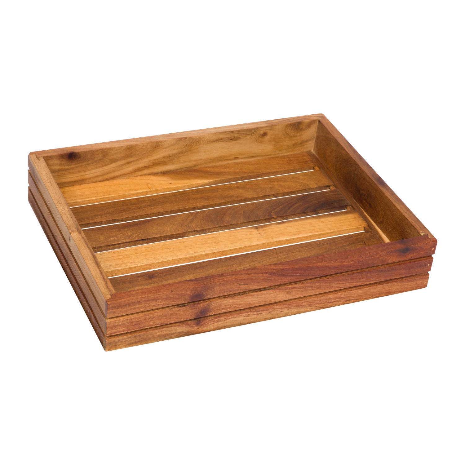 Infiniti Wood Display Basket 400 x 300 x 70mm by Infiniti  Commercial catering equipment