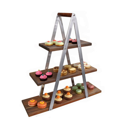 Three Tier Wooden Display Stand – 600 × 180 × 20mm
